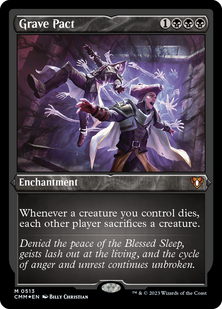 Grave Pact (Foil Etched) [Commander Masters] | North Game Den