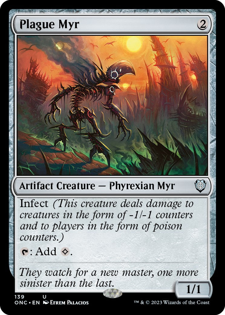 Plague Myr [Phyrexia: All Will Be One Commander] | North Game Den