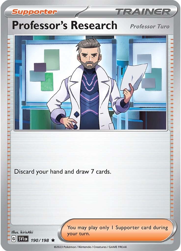 Professor's Research (Professor Turo) (190/198) [Scarlet & Violet: Base Set] | North Game Den