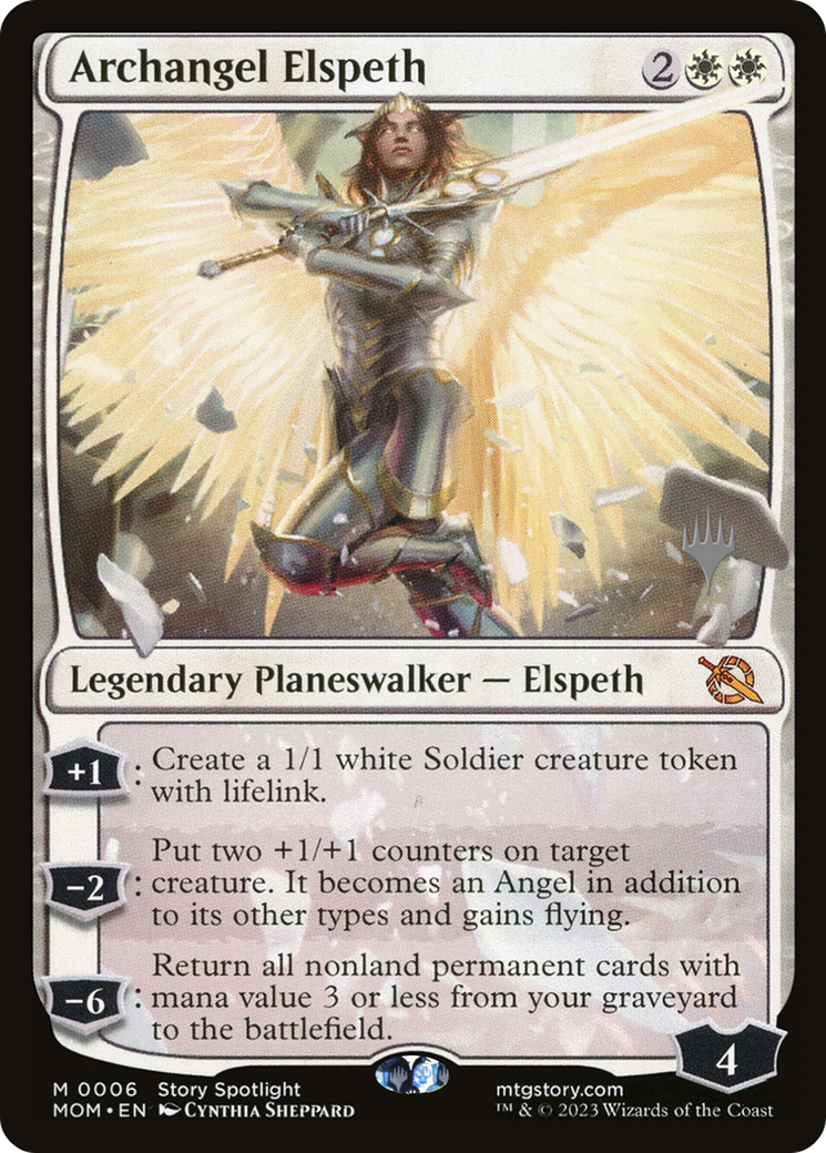 Archangel Elspeth (Promo Pack) [March of the Machine Promos] | North Game Den