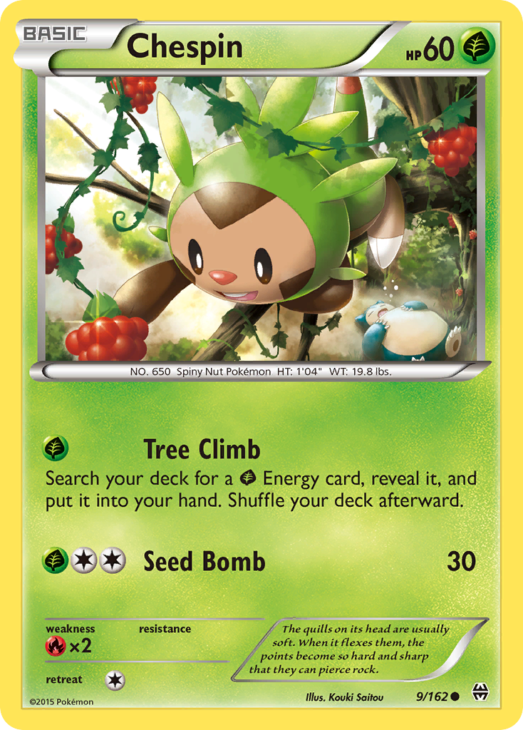 Chespin (9/162) [XY: BREAKthrough] | North Game Den