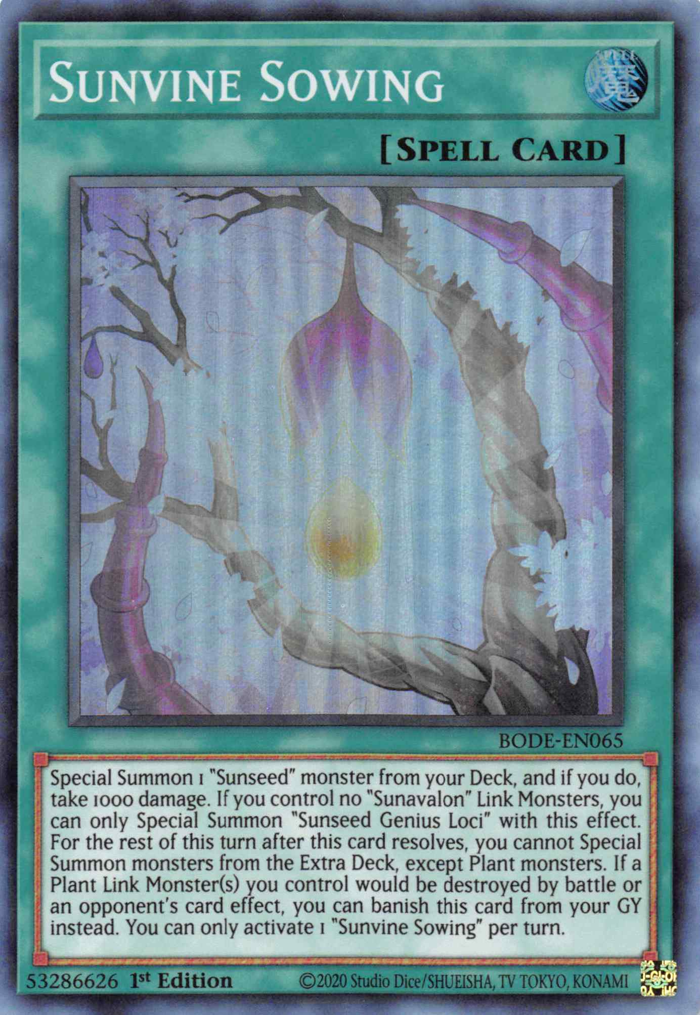 Sunvine Sowing [BODE-EN065] Super Rare | North Game Den