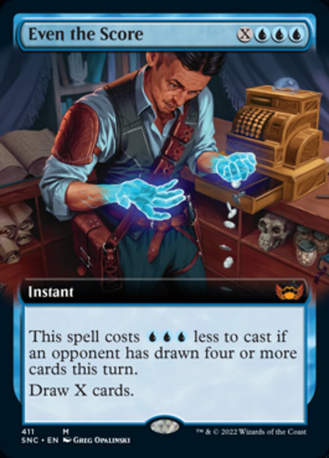 Even the Score (Extended Art) [Streets of New Capenna] | North Game Den