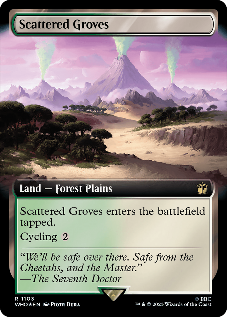 Scattered Groves (Extended Art) (Surge Foil) [Doctor Who] | North Game Den