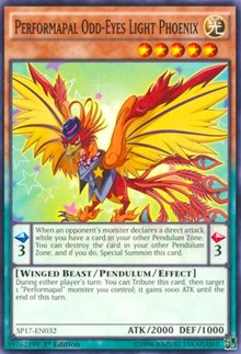 Performapal Odd-Eyes Light Phoenix (Starfoil) [SP17-EN032] Starfoil Rare | North Game Den