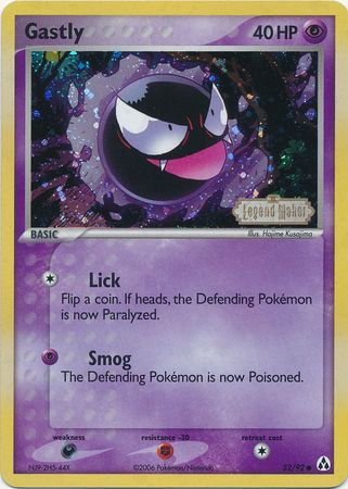 Gastly (52/92) (Stamped) [EX: Legend Maker] | North Game Den