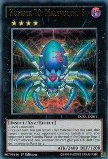 Number 70: Malevolent Sin [DUSA-EN014] Ultra Rare | North Game Den
