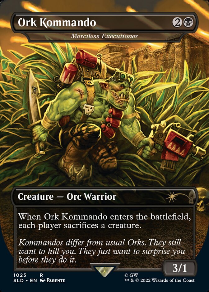 Ork Kommando - Merciless Executioner (Borderless) [Secret Lair Drop Series] | North Game Den