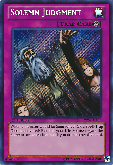 Solemn Judgment [LCYW-EN152] Secret Rare | North Game Den