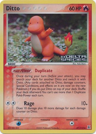 Ditto (37/113) (Stamped) [EX: Delta Species] | North Game Den