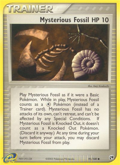 Mysterious Fossil (91/100) [EX: Sandstorm] | North Game Den