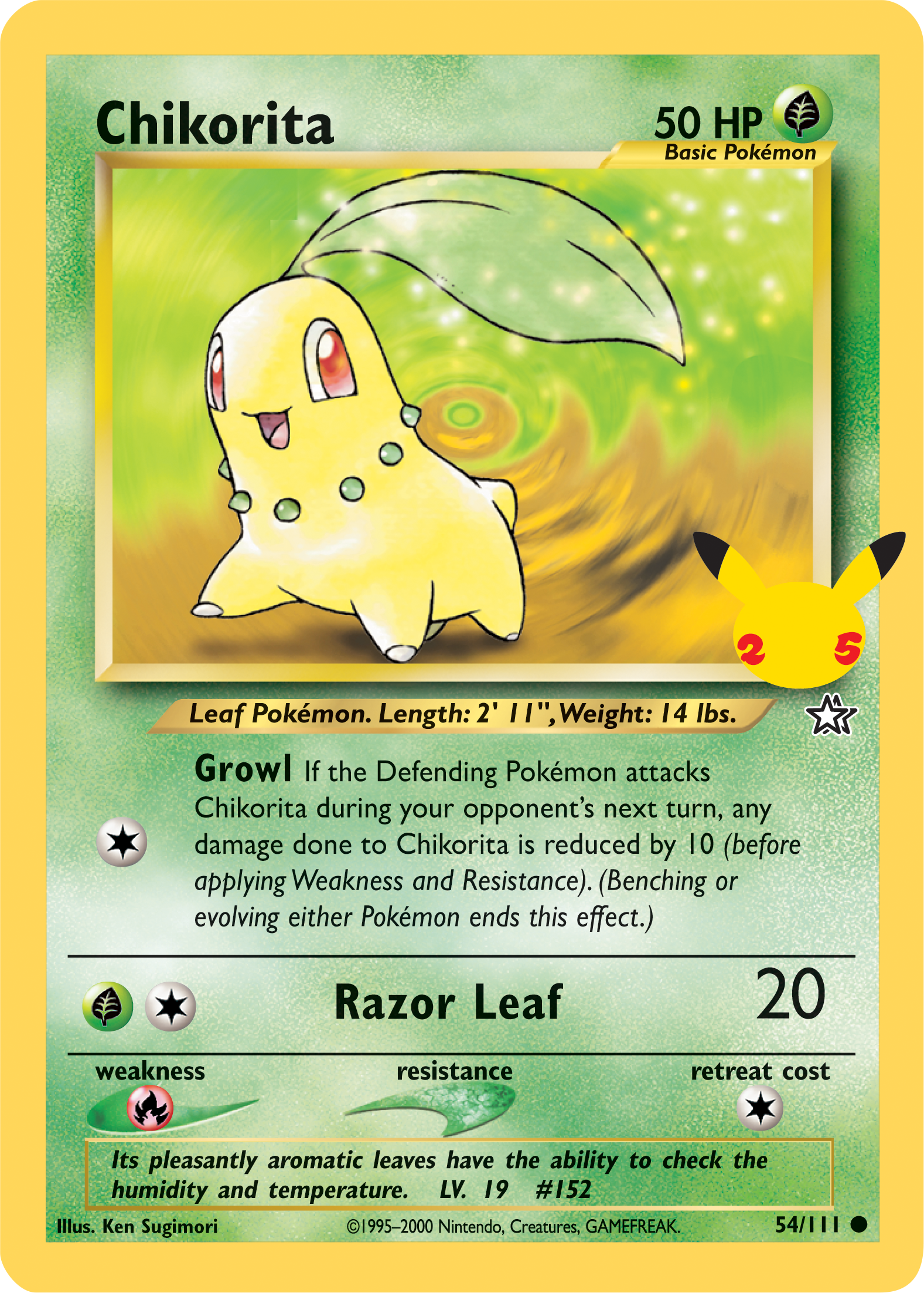 Chikorita (54/111) [First Partner Pack] | North Game Den