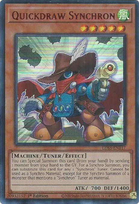 Quickdraw Synchron (Red) [LDS3-EN117] Ultra Rare | North Game Den