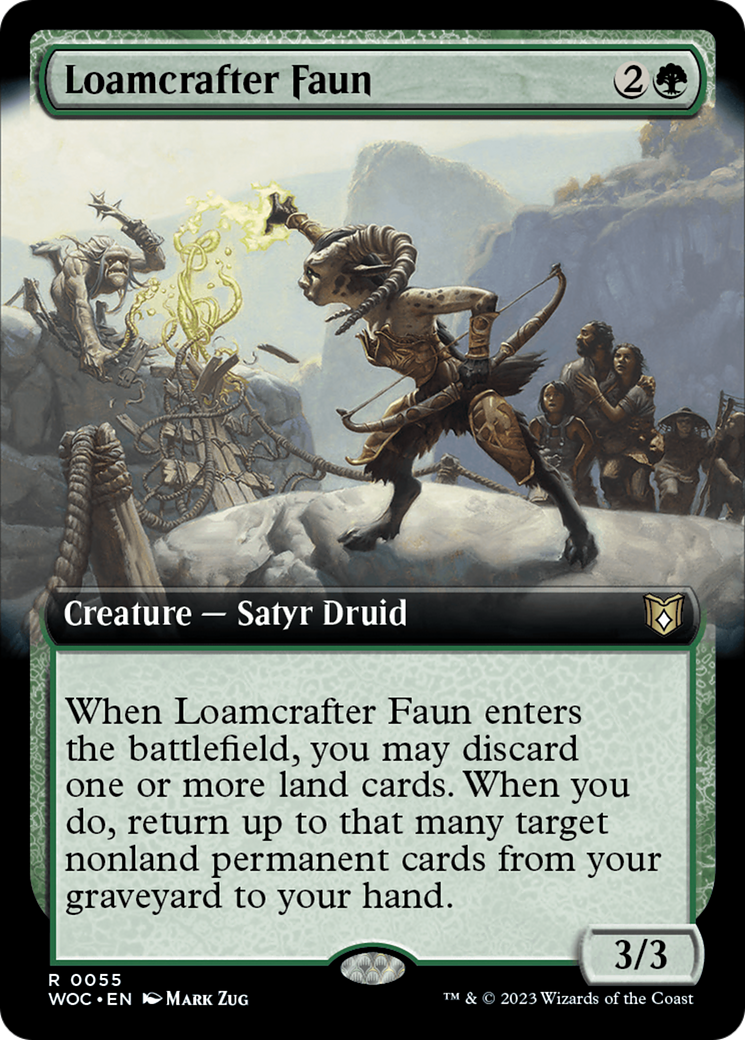 Loamcrafter Faun (Extended Art) [Wilds of Eldraine Commander] | North Game Den
