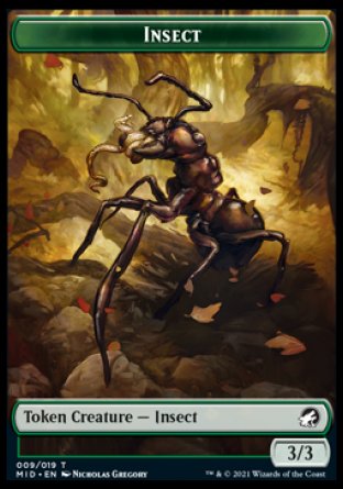 Insect Token [Innistrad: Midnight Hunt Tokens] | North Game Den