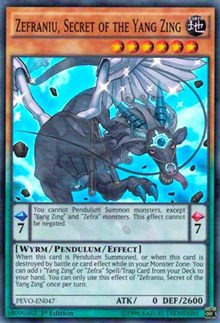 Zefraniu, Secret of the Yang Zing [PEVO-EN047] Super Rare | North Game Den