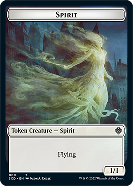 Bird // Spirit Double-Sided Token [Starter Commander Decks] | North Game Den