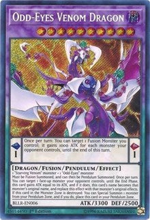 Odd-Eyes Venom Dragon [BLLR-EN006] Secret Rare | North Game Den