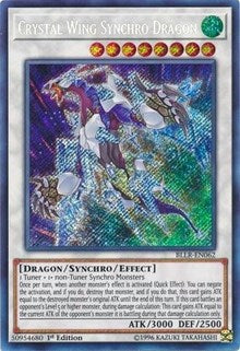Crystal Wing Synchro Dragon [BLLR-EN062] Secret Rare | North Game Den