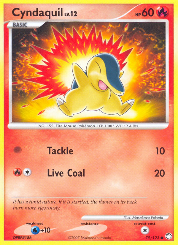 Cyndaquil (79/123) [Diamond & Pearl: Mysterious Treasures] | North Game Den