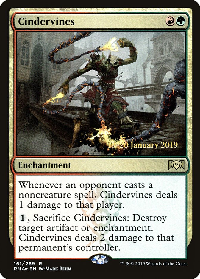 Cindervines [Ravnica Allegiance Prerelease Promos] | North Game Den