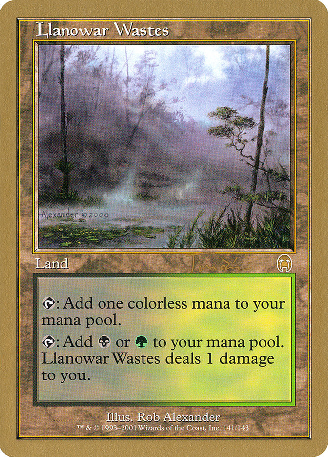 Llanowar Wastes (Jan Tomcani) [World Championship Decks 2001] | North Game Den
