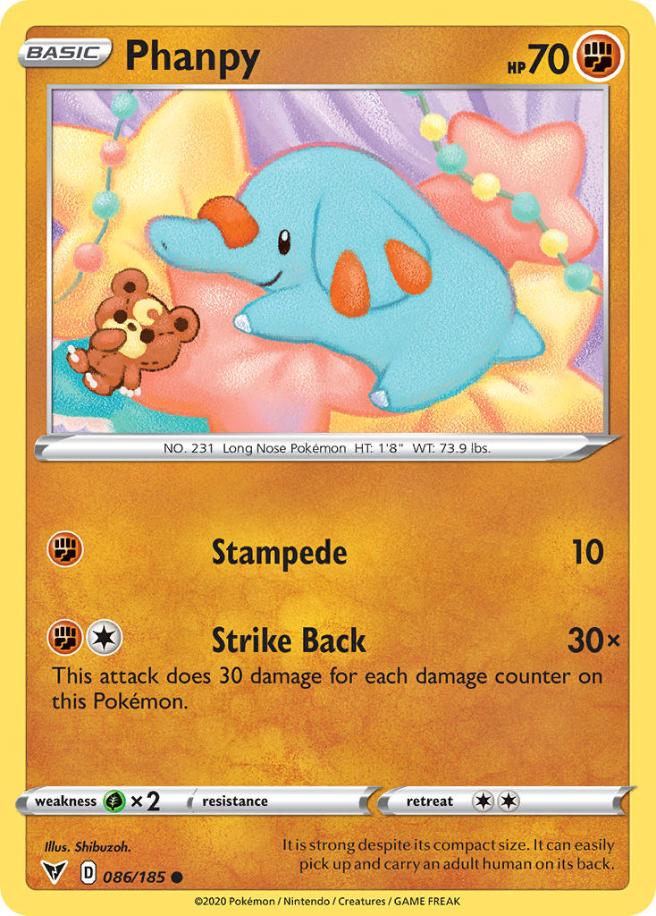 Phanpy (086/185) [Sword & Shield: Vivid Voltage] | North Game Den