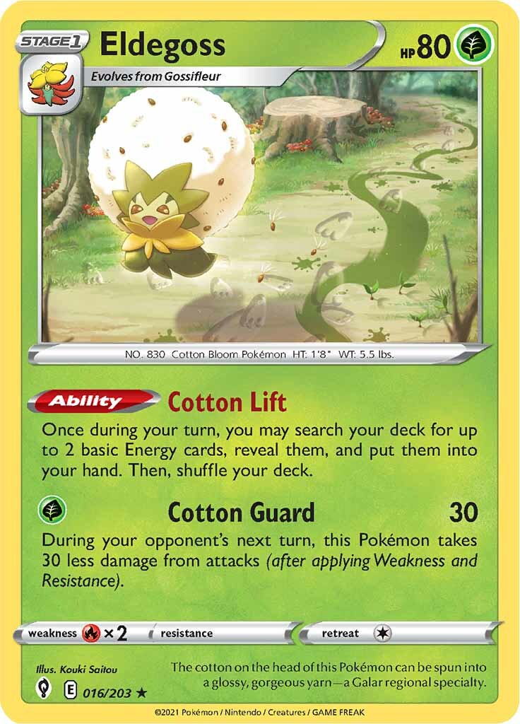 Eldegoss (016/203) (Theme Deck Exclusive) [Sword & Shield: Evolving Skies] | North Game Den