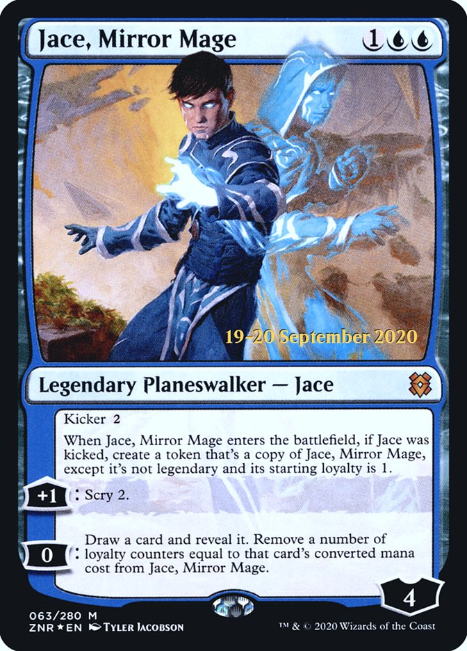 Jace, Mirror Mage  [Zendikar Rising Prerelease Promos] | North Game Den