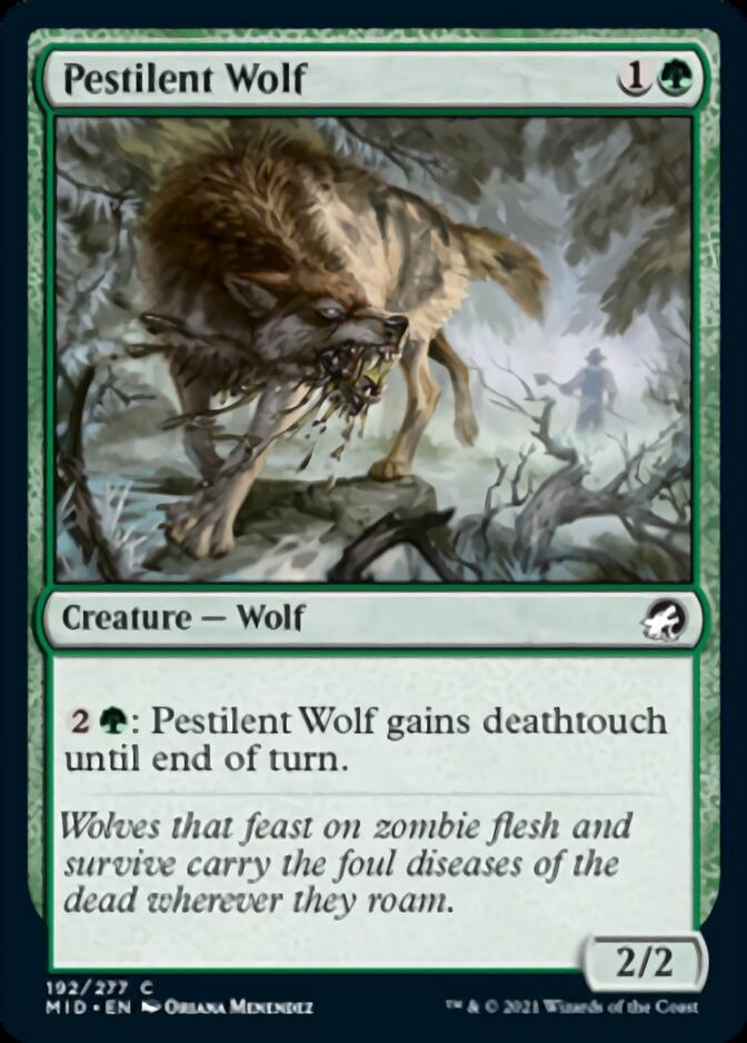 Pestilent Wolf [Innistrad: Midnight Hunt] | North Game Den