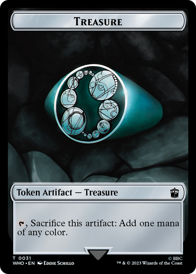 Copy // Treasure (0031) Double-Sided Token [Doctor Who Tokens] | North Game Den
