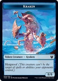 Kraken // Satyr Double-sided Token [Theros Beyond Death Tokens] | North Game Den