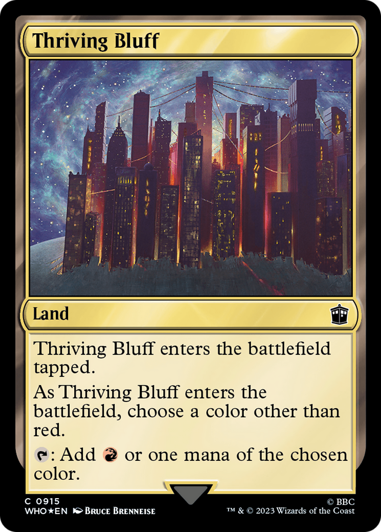 Thriving Bluff (Surge Foil) [Doctor Who] | North Game Den