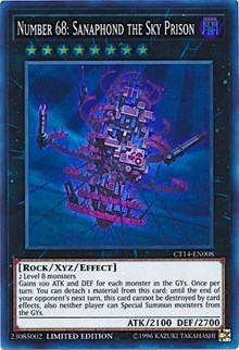 Number 68: Sanaphond the Sky Prison [CT14-EN008] Super Rare | North Game Den