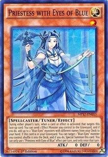 Priestess with Eyes of Blue [MP17-EN055] Super Rare | North Game Den