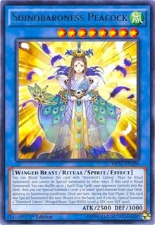 Shinobaroness Peacock [MP17-EN200] Rare | North Game Den