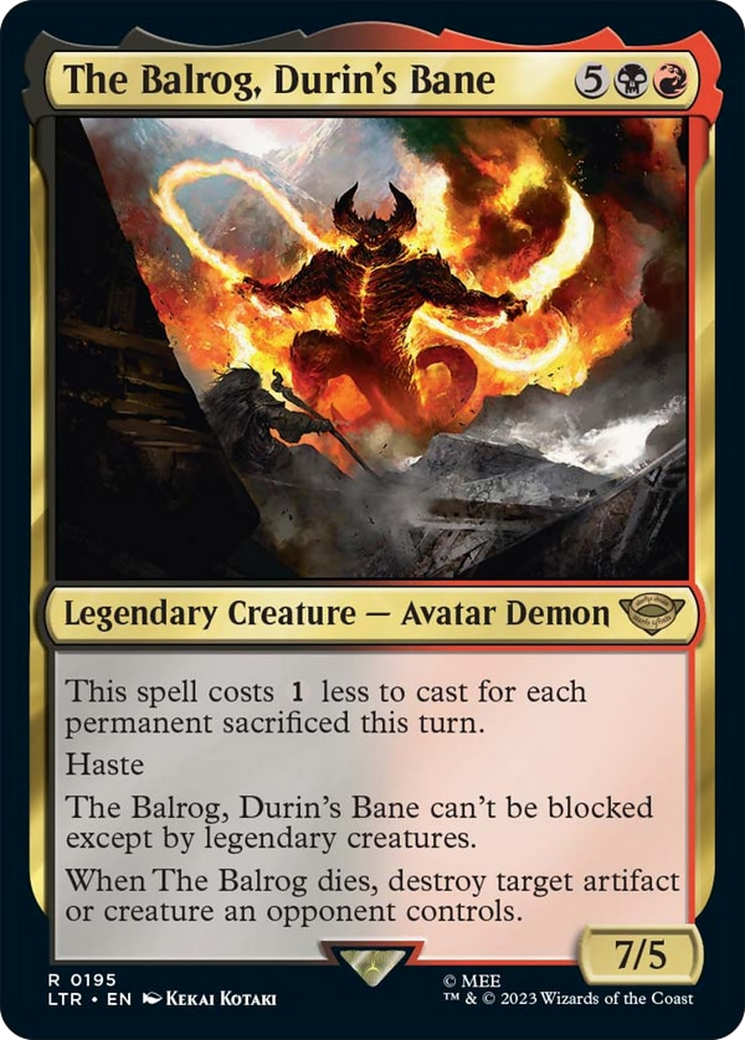 The Balrog, Durin's Bane [The Lord of the Rings: Tales of Middle-Earth] | North Game Den