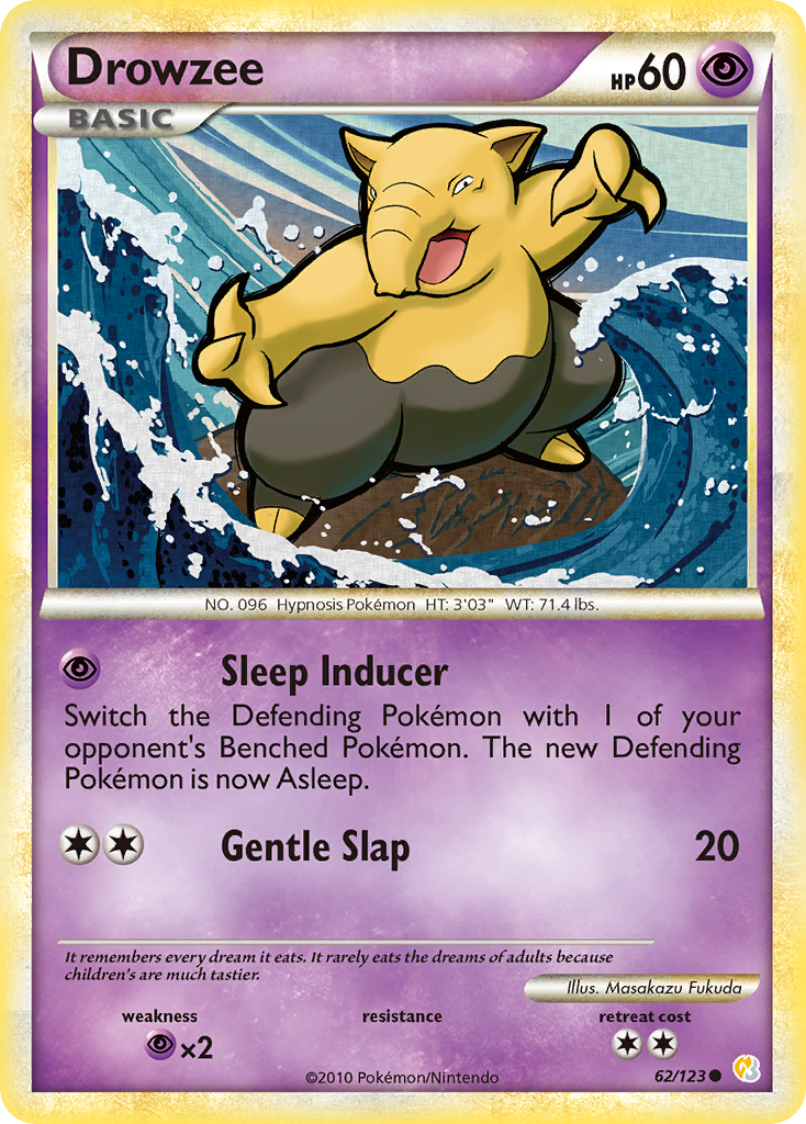 Drowzee (62/123) [HeartGold & SoulSilver: Base Set] | North Game Den