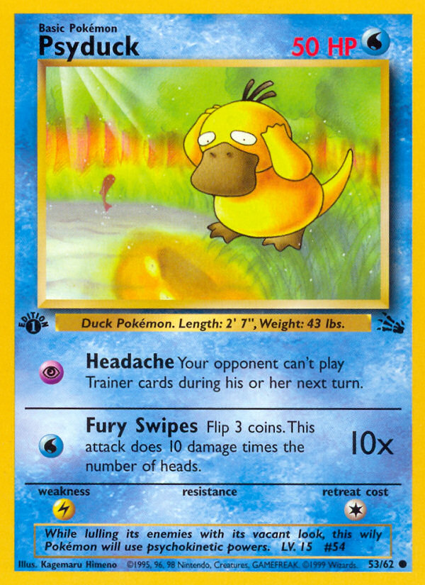 Psyduck (53/62) [Fossil 1st Edition] | North Game Den