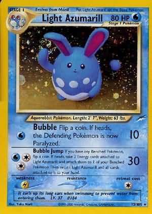 Light Azumarill (13/105) [Neo Destiny Unlimited] | North Game Den