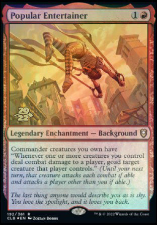 Popular Entertainer [Commander Legends: Battle for Baldur's Gate Prerelease Promos] | North Game Den