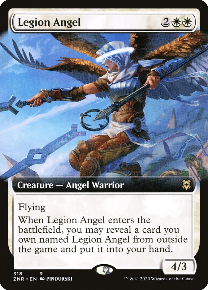 Legion Angel (Extended Art) [Zendikar Rising] | North Game Den