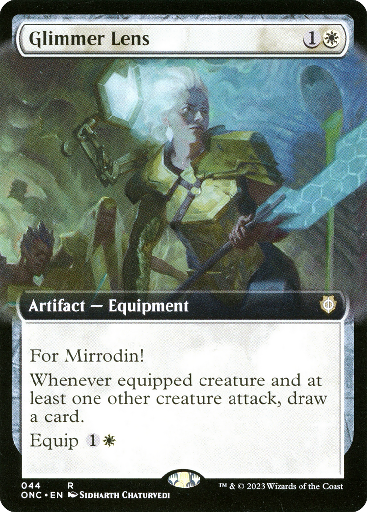 Glimmer Lens (Extended Art) [Phyrexia: All Will Be One Commander] | North Game Den