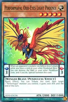 Performapal Odd-Eyes Light Phoenix [LEDD-ENC06] Common | North Game Den