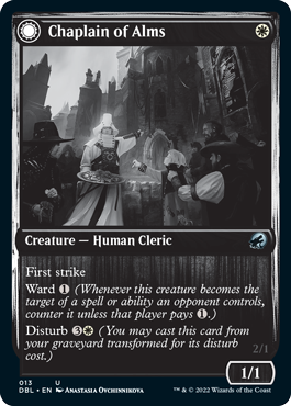 Chaplain of Alms // Chapel Shieldgeist [Innistrad: Double Feature] | North Game Den