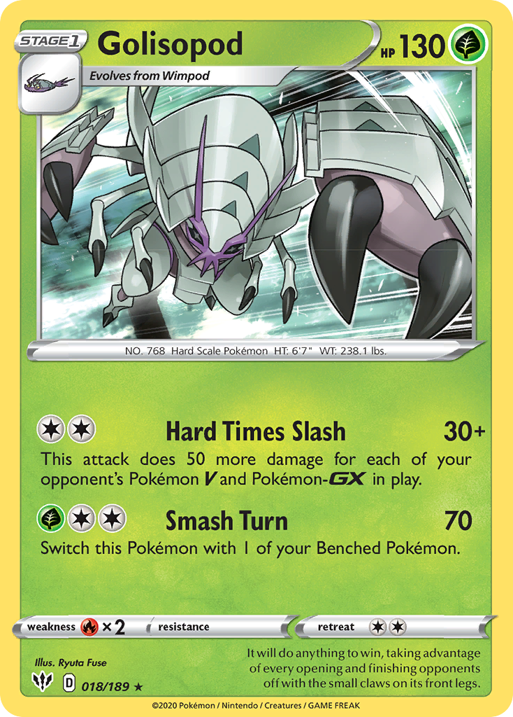 Golisopod (018/189) [Sword & Shield: Darkness Ablaze] | North Game Den