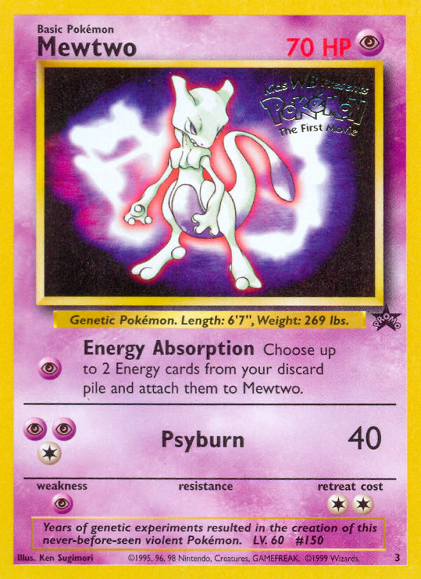 Mewtwo (3) [Wizards of the Coast: Black Star Promos] | North Game Den