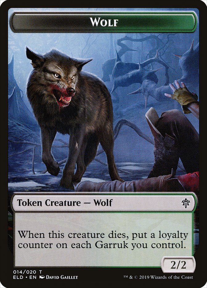 Wolf [Throne of Eldraine Tokens] | North Game Den