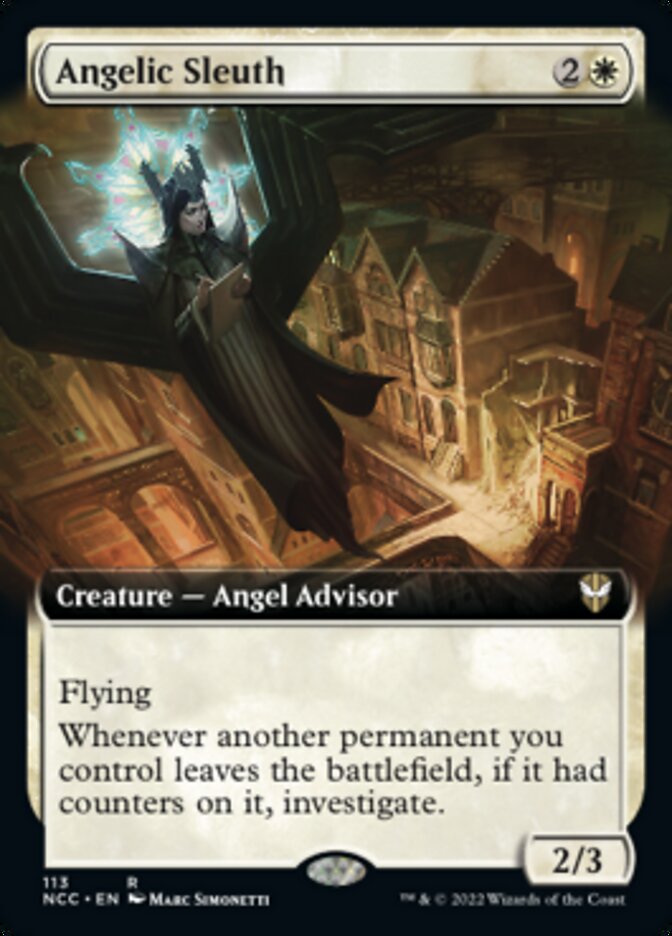 Angelic Sleuth (Extended Art) [Streets of New Capenna Commander] | North Game Den