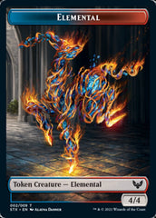 Elemental // Rowan, Scholar of Sparks Emblem Token [Strixhaven: School of Mages Tokens] | North Game Den